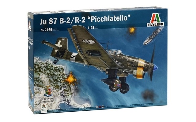 Italeri 1/48 JU 87 B2/R2 Stuka  - Super Decal Sheet Included